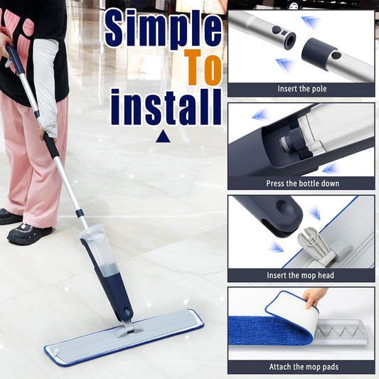 Microfiber mop for Floor Cleaning System